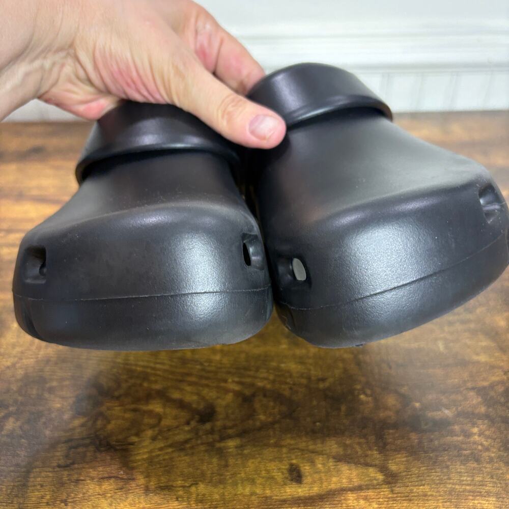 Birkenstock EU 41 Birki Flow EVA Clogs M8 W10 Recovery Shoes Black Plastic - Picture 8 of 12